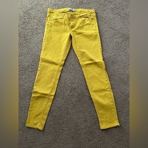 ZARA mustard yellow jeans size 10